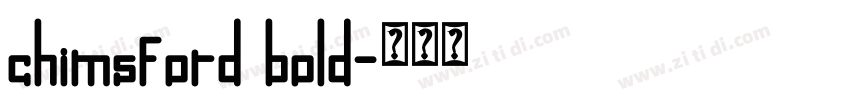 chimsford bold字体转换